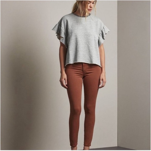 NWT AG Adriano Goldschmeid Farrah Hi Waist Skinny Ankle Jeans Brick Dust… - Picture 4 of 16